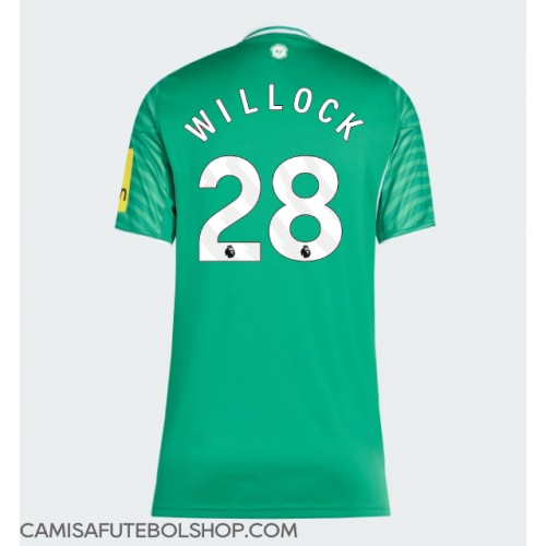 Camisa de time de futebol Newcastle United Joe Willock #28 Replicas 2º Equipamento Feminina 2025-26 Manga Curta